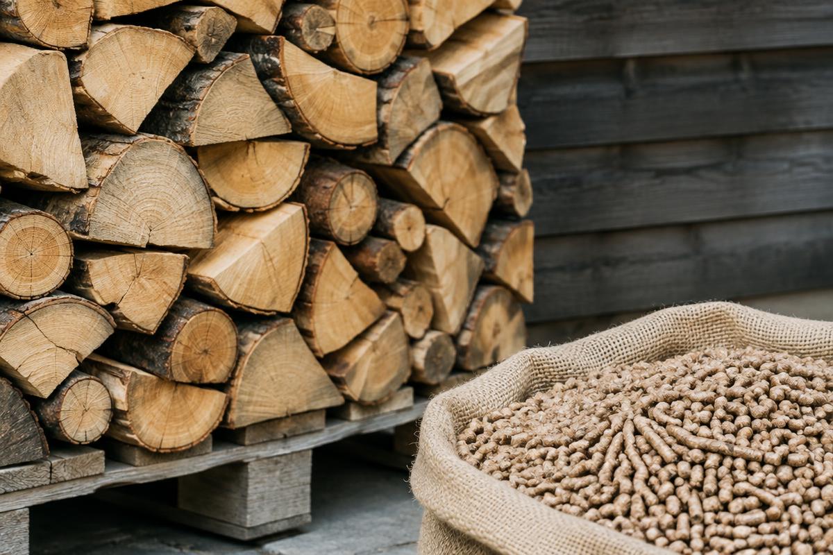 Bois de chauffage et granulés de biomasse